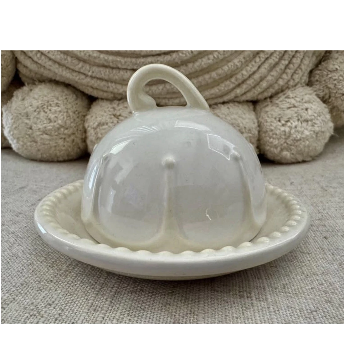 Charming Princess House Ceramic Round Covered Butter Dish / Bowl
Opens in a new window or tab