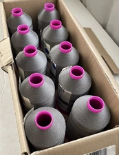 (10) Gütermann Calora 15/3 Col. 09248 Upholstery Sewing Thread 1500 M Dark Gray