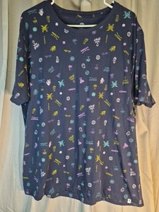 Hurley T-Shirt XXL Y2K "Have Fun" Navy Blue Logo Skate Surf Beach #100759 