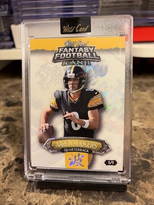 Wild Card 2026 Kanji Aaron Rodgers 1/1 White Holo Island Foil - Steelers QB