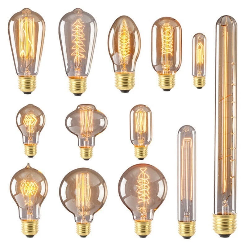 Vintage 40W Filament Globe Light Lamp Bulb E27 For Bar Restaurant Decoration - Image 4 of 4