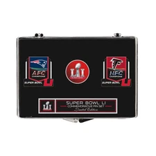 2017 NFL Super Bowl 51 LI Atlanta Falcons New England Patriots 3 Piece Pin Set
