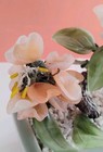  5" Vintage Jade Bonsai Flower Tree Green Square Celadon Pot — photo 9