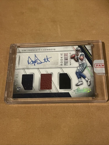 2016 Panini Absolute Rookie Premiere Materials Autographs Dak Prescott #229 /499