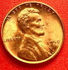 1950-P Lincoln Wheat Cent Penny GEM RED BU From an Original Bank Roll