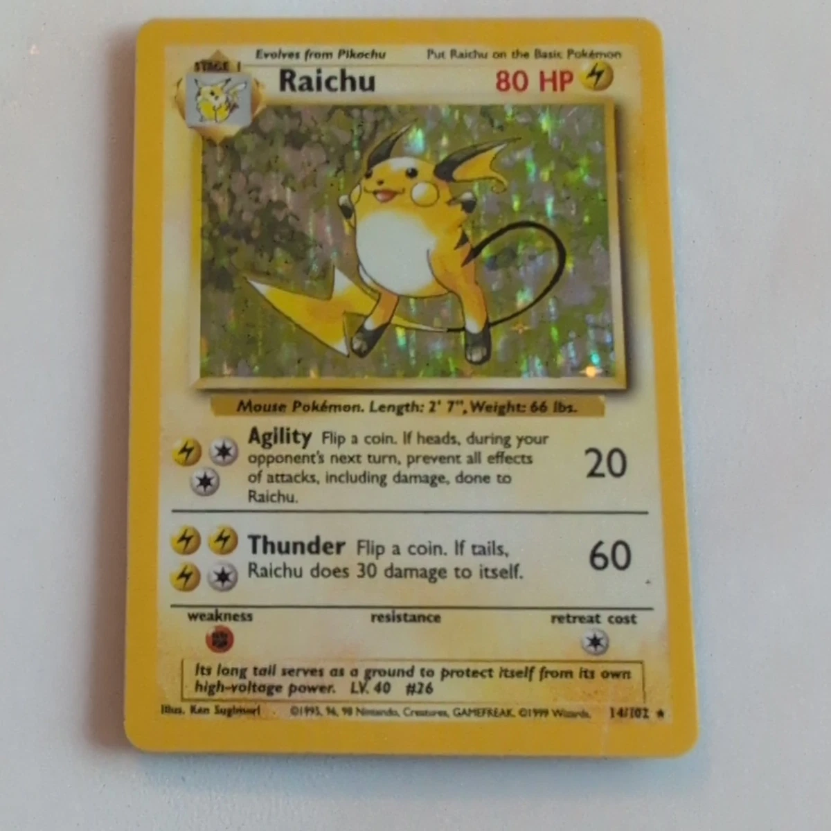 25+ Raichu Pokémon TCG Base Set Individual Collectible Card Game