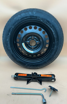 Spare Tire Kit 15  Compact Donut Wheel W/ Jack Fits: 2018-2024 Nissan Kicks