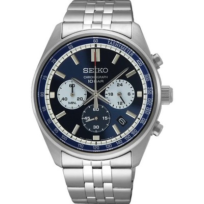 SEIKO SSB427P1 SSB427 41mm Men Chronograph,Stainless Steel,Quartz,date,100m WR