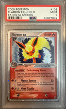 2005 Pokemon FLAREON EX Holo EX Delta Species PSA 9 (LOW POP)! 108/113 Mint on eBay