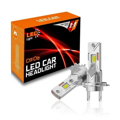 JEYEFFE KIT 2 Lampade LED H7 46W 6000K Plug&Play 6000lm Faro Auto 1:1 con Alogena