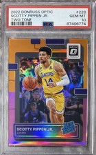 2022 Donruss Optic Scotty Pippen Jr Ultra Rare Two Tone /15  PSA 10 - pop 2! 