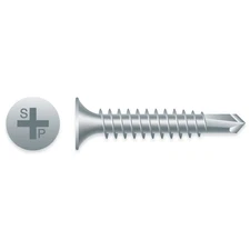 #8 x 3" FULL THREAD PHILLIPS BUGLE HEAD ZINC PLATED S/D SCREWS 2,000ct | D830ZF