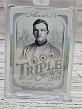 Christy Mathewson 2024 Panini Flawless Triple Crown 1905 18/25!!!CLEAN!!! No.10