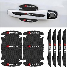 8PCS Car Door Handle Protector Scratch Guard Sports Car Self-Adhesive