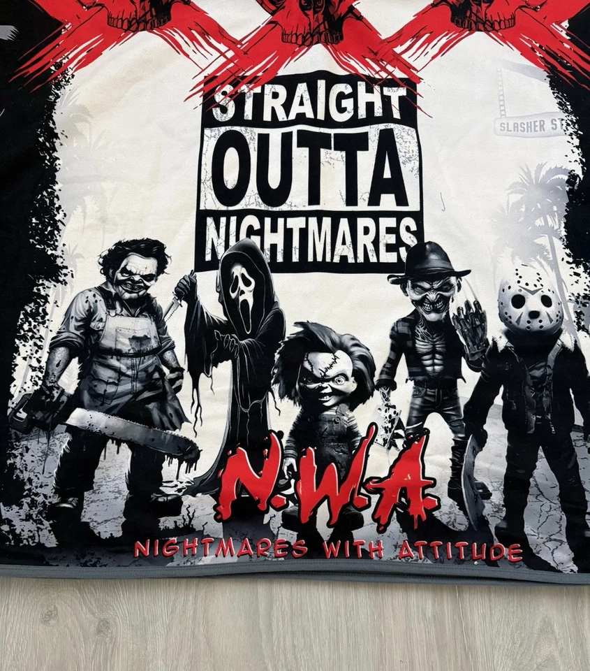 ALPACA WOOL HOODED PONCHO UNISEX . Custom Halloween Design. ￼ - Image 3 of 4