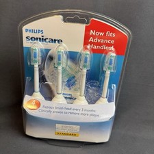 4 Pack Philips Sonicare Replacement Toothbrush Brush Heads E Series HX7004 Elite