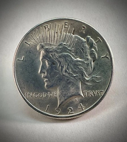 1924 Silver Peace Dollar Unc