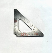 4 X 100 x 100mm Weld on, lightened gusset plate, mild steel, straight No1