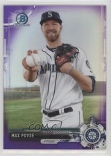 2017 Bowman Chrome Prospects Purple Refractor 67/250 Max Povse #BCP193 4l3
