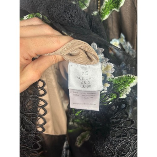 Bronx & Banco Bridget Floral Embroidered Tiered Dress XS Wedding Guest Formal - Picture 11 of 14