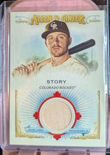2020 Topps Allen & Ginter Trevor Story Full-Size Relics B ☘️220 #FSRB-TS