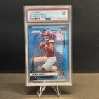 2024 Panini Prizm - Rookies Jayden Daniels #347 No Huddle Blue Prizm /99 (RC)