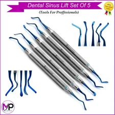 Dental Sinus Lift Set of 5 | Implant Sinus Elevators & Bone Grafting Tools