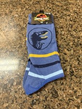 Jurassic Park Novelty Socks, 10 x 13, for shoe size 6 1/2 - 12.