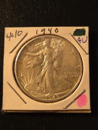 1940 Walking Liberty Half Dollar In High AU Condition
