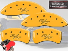 2011-2023 Dodge Charger "RT" SE SXT BR3 Front Rear Ylw MGP Brake Caliper Covers