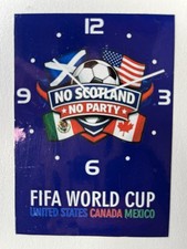No Scotland No Party World Cup Wall Clock