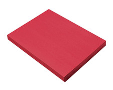 Construction Paper, Holiday Red, 9" X 12", 100 Sheets