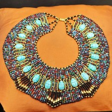 Luxury Egyptian Belly Dance CLEOPATRA Necklace SET  Bracelet  2 Earrings LARGE