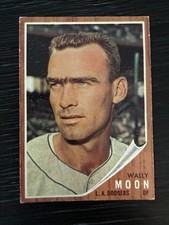 1962 Topps #190 Dodgers Wally Moon EX