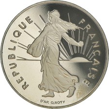 [#219737] Coin, France, Semeuse, Franc, 1996, Paris, Proof / BE, MS, Nic, kel