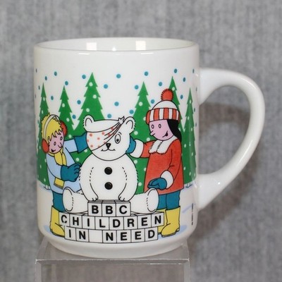 BBC CHILDREN IN NEED Christmas 1996 Vintage Mug Pudsey Bear Charity 1990s