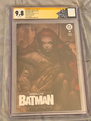 Absolute Batman #18 Dan Quintana Signed CGC 9.8 Snyder Auto, Personal Comp Copy