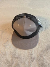 Helium Armour Tactical Flat Brimmed Trucker Hat Gray / Black