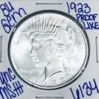 1923 BU UNCIRCULATED SILVER PEACE DOLLAR AUTHENTIC U.S. MINT FREE SHIPPING 6134