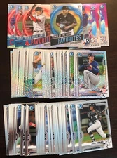 2021 Bowman Chrome Prospects RC Mojo Refractors Inserts PYC You Pick FREE SHIP