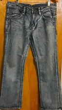 Buffalo David Bitton Distressed Game Fit Basic Bootcut Jeans sz 31