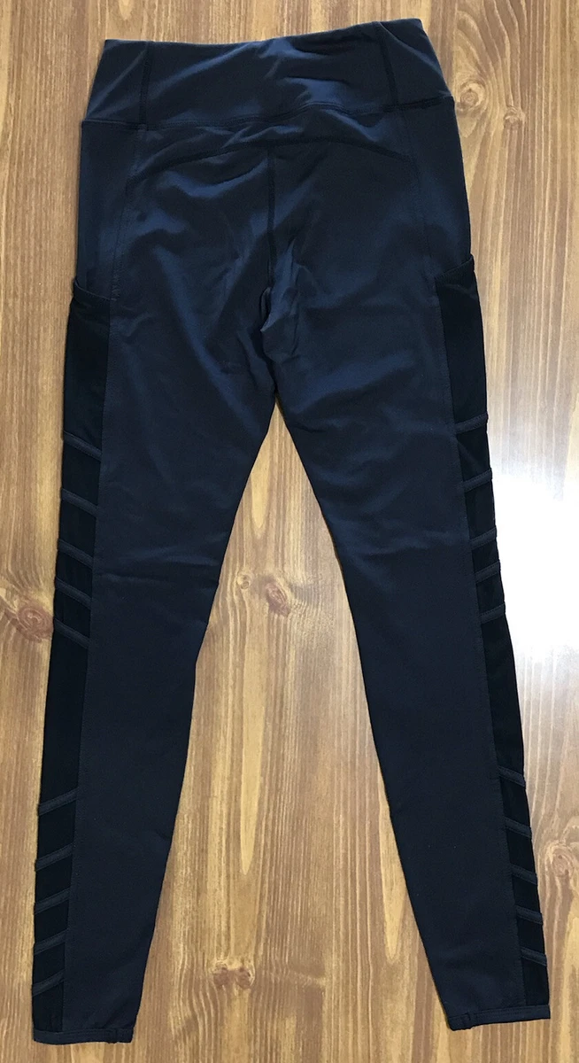 NWOT! Maverick by Logan Paul Black Gray Color Block Leggings S