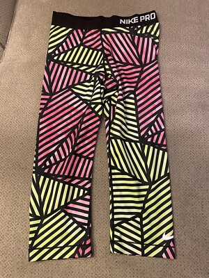 nike candy stripe capri leggings