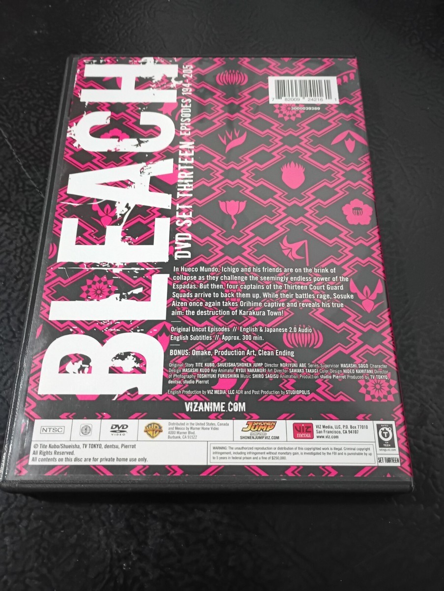 Bleach - DVD Set 13 (Episodes 194-205) | eBay