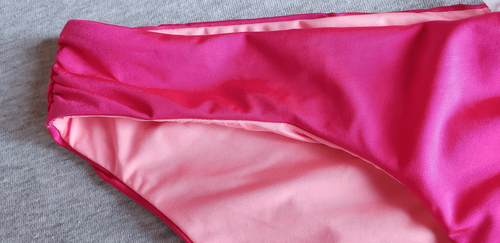 PARTE INFERIOR DE BIKINI A CHE WINSLET HIPSTER ROSA GRANADA NUEVA CON ETIQUETAS TALLA XL - Imagen 8 de 10