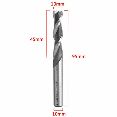 1-4X 4/6/8/10mm Extra Lange Fräser 2 Flöte HSS CNC Bit Schaftfräser Metall Holz - Bild 8 von 9
