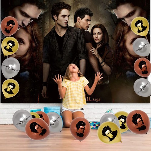 Twilight Party Supplies Birthday Decoration Set Balloons Cake Toppers Banner - Picture 2 of 7
