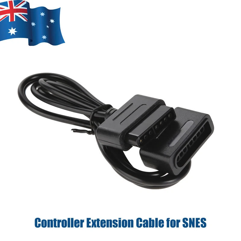 1.8m Controller Extension Cable Cord For SNES SFC Super Nintendo Super Famicom