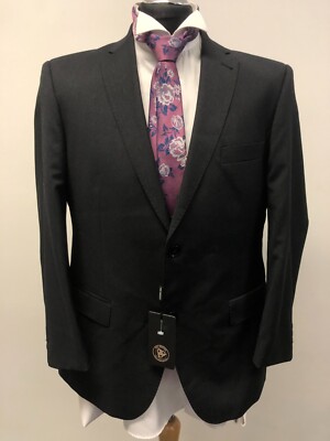 ROY ROBSON ANZUG JACKE/BLAZER REINE REDA WOLLE IN ANTHRAZIT 42S NEU MIT ETIKETT