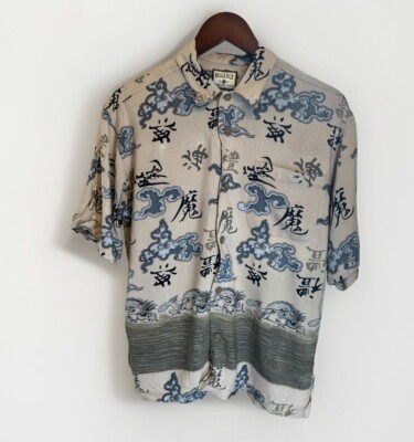 Bugle Boy Authentic s original legend Men Dragon Inspired Button-Up Shirt|Size:L